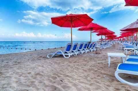 Chalet Porto South Beach - Beach Front Sea View Айн-Сохна Екстер'єр фото